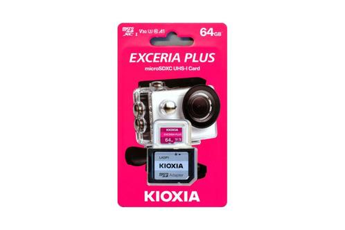Kioxia Exceria Plus 64GB microSDXC geheugenkaart, Audio, Tv en Foto, Fotografie | Geheugenkaarten, MicroSDXC, Nieuw, 64 GB, Ophalen of Verzenden