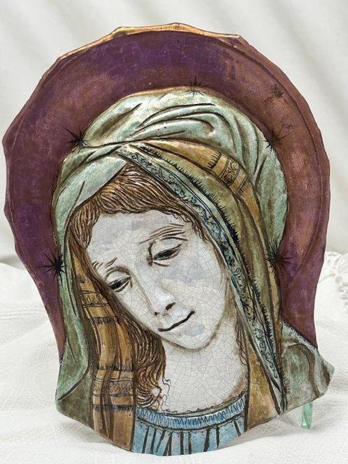 Bartoli & Cornacchia - Reliëf, Volto di Madonna - 37 cm -, Antiek en Kunst, Antiek | Boeken en Bijbels