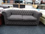 Chesterfield Maarssen !! Bruin stof Chesterfield 3-Zits bank, Huis en Inrichting, Ophalen, CHESTERFIELD, Driepersoons, Zo goed als nieuw