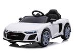 Audi R8 Sport, 12v kinderauto met rubberen banden, leder zit, Ophalen of Verzenden, Nieuw