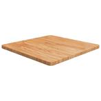 vidaXL Tafelblad vierkant 60x60x2,5cm massief eiken, Huis en Inrichting, Tafels | Eettafels, Verzenden, Nieuw