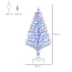 Kunstkerstboom Met 3 LED-lampjes Kerstboom PVC Metaal Wit +, Verzenden, Nieuw