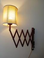 Schaarlamp - Teak - Grote harmonica lamp