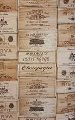 Afmetingen: 580x157cm!! Harsstof Champagne met houten