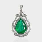 Zonder minimumprijs - Hanger - 14 karaat Witgoud, IGI 5,93