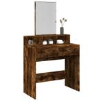 vidaXL Kaptafel met spiegel 80x41x144,5 cm gerookt, Huis en Inrichting, Tafels | Kaptafels, Verzenden, Nieuw