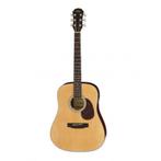Aria ADW-01 naturel akoestische western gitaar met Daddario, Ophalen of Verzenden, Nieuw