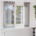 vidaXL Gordijnen voile met doorvoertules 2 st 140x175 cm, Huis en Inrichting, Stoffering | Gordijnen en Lamellen, Verzenden, Nieuw