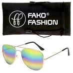 Fako Fashion® - Pilotenbril - Piloot Zonnebril - Heren, Sieraden, Tassen en Uiterlijk, Zonnebrillen en Brillen | Dames, Verzenden