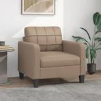vidaXL Fauteuil 60 cm kunstleer cappuccinokleurig, Huis en Inrichting, Banken | Bankstellen, Eenpersoons, Verzenden, Nieuw, Leer