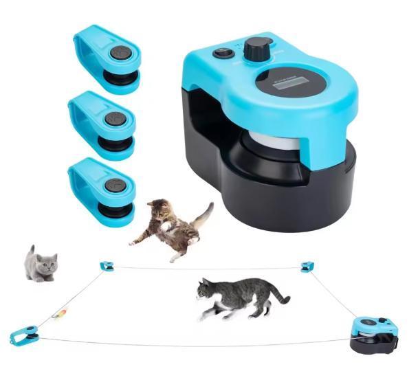 Interactief Kattenspeelgoed – Elektrische Looptrainer met Ge, Dieren en Toebehoren, Kattenspeelgoed, Nieuw, Verzenden