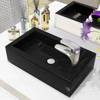 vidaXL Wastafel met kraangat rechthoekig 46x25,5x12 cm, Doe-het-zelf en Verbouw, Sanitair, Verzenden, Nieuw