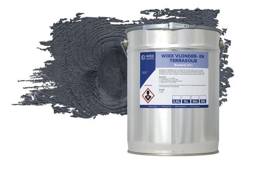 Wixx Vlonder en Terrasolie UV+ Zwart 20L, Doe-het-zelf en Verbouw, Verf, Beits en Lak, Verf, Zwart, Nieuw, 15 tot 20 liter, Verzenden