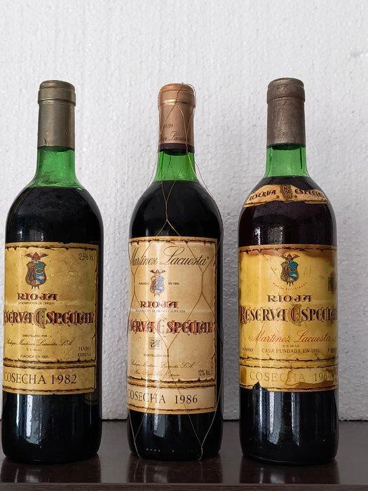 1964, 1982, 1986 Martinez Lacuesta - Rioja Reserva Especial, Verzamelen, Wijnen