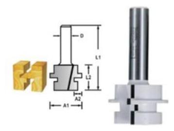 Veiling - 7x Makita contraprofielfrees D-50223 HM/CT Ø12mm beschikbaar voor biedingen