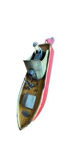 Vebe - Blikken speelgoed - Lancha a motor de hojalata con, Antiek en Kunst, Antiek | Speelgoed