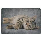 deurmat grijs tabby liggend 75x50cm, Verzenden, Nieuw
