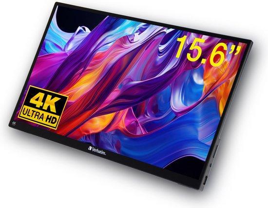 2dekans | Verbatim Draagbaar aanraakscherm Ultra HD 4K -, Computers en Software, Monitoren, Zo goed als nieuw, Ophalen of Verzenden