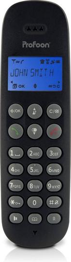 Profoon PDX-300 TRIPLE DECT telefoon - Verlicht display - zw, Verzenden, Zo goed als nieuw