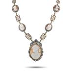 Halsketting - 14 karaat Geel goud, Antieke 14k witgouden, Nieuw