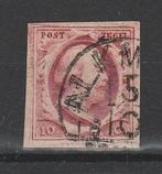 Postzegel Ned 1852 Nr.2 gebruikt zie omschrijving (1372), Postzegels en Munten, Postzegels | Nederland, Verzenden, T/m 1940, Gestempeld