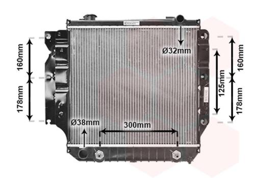 RADIATOR VOOR JEEP WRANGLER 1997-2006 52004781, Auto-onderdelen, Airco en Verwarming, Nieuw, Ophalen of Verzenden