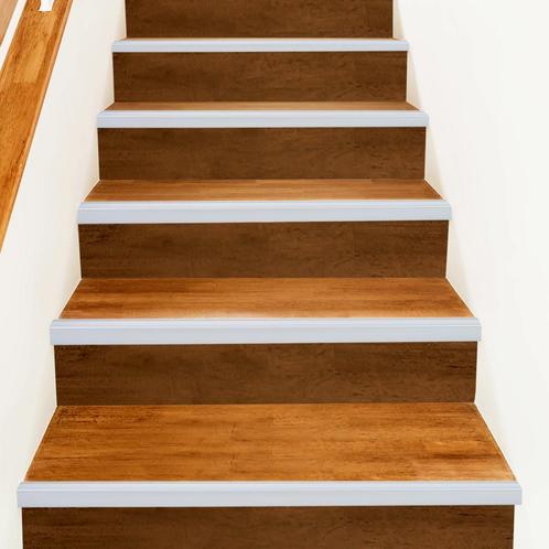 vidaXL Trapprofielen 10 pcs Zilver 67 cm Aluminium, Doe-het-zelf en Verbouw, Ladders en Trappen, Nieuw, Verzenden
