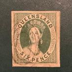 Queensland 1860/1879 - 6 Penny Queen Victoria met luxe, Postzegels en Munten, Postzegels | Europa | UK, Gestempeld