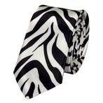 Fako Fashion® - Skinny Stropdas - Print - 145cm - Zebra, Verzenden, Nieuw