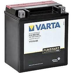 Varta YTX16-BS AGM Accu 12V 14Ah 150x87x161x161, Motoren, Onderdelen | Overige, Verzenden