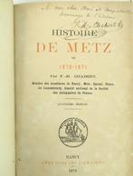 Signé; François-Michel Chabert - Histoire de Metz de, Antiek en Kunst, Antiek | Boeken en Bijbels