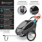 KESSER® Kinderaanhanger, fietsaanhanger, 360 graden draaibaa, Verzenden, Nieuw