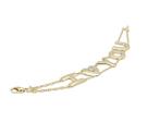 Armband - 18 karaat Geel goud - 0.06ct. tw. Diamant, Sieraden, Tassen en Uiterlijk, Armbanden, Nieuw