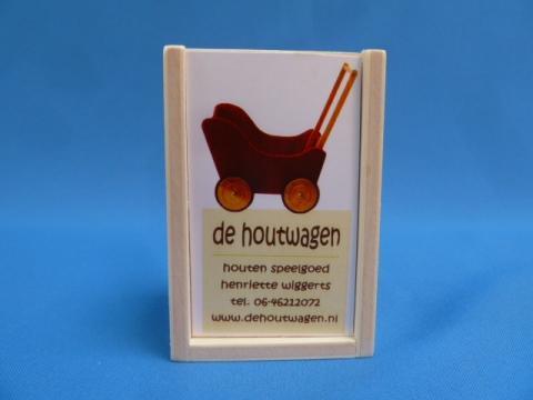 kistje voor visitekaartjes - kistje met schuifdeksel, Verzamelen, Geboortekaartjes en Visitekaartjes, Visitekaartje, 2000 tot heden