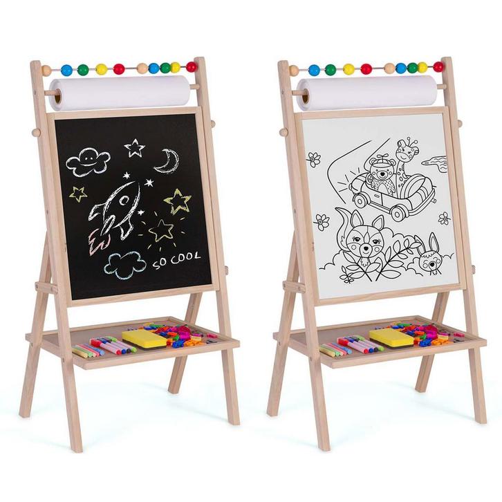 Magnetisch schoolbord met abacus en tekenpapier - 62x28x4..., Kinderen en Baby's, Babykleding | Baby-kledingpakketten, Nieuw, Ophalen of Verzenden