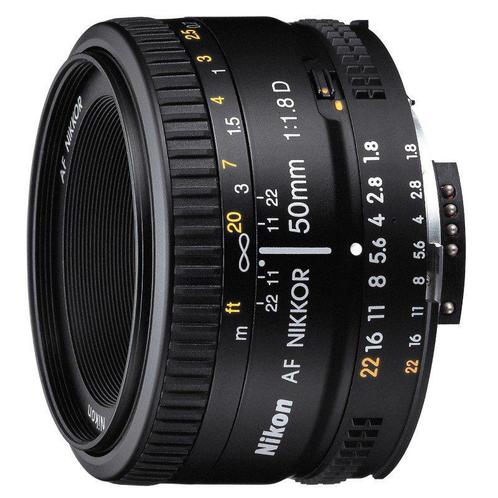 Nikon AF 50mm f/1.8 D objectief - Tweedehands, Audio, Tv en Foto, Fotografie | Lenzen en Objectieven, Standaardlens, Gebruikt