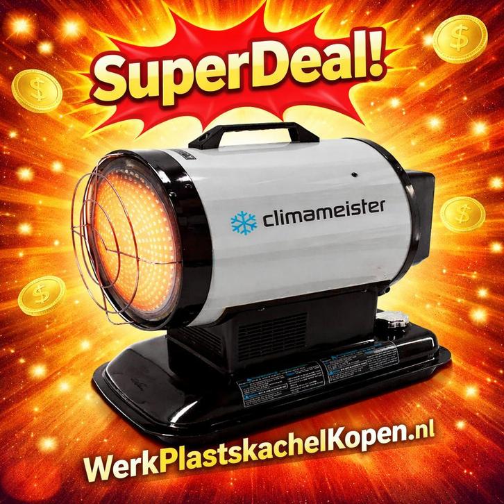NIEUW Mobiele Compacte InfraroodHeater diesel Climameister, Huis en Inrichting, Kachels, Overige soorten, Overige brandstoffen