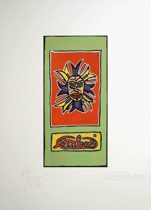 Robert Combas (1957) - Visage - Hand-signed, Antiek en Kunst, Antiek | Overige Antiek