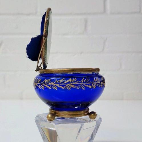 Victorian - Sieradendoos - Glas, Messing, Spiegel, Antiek en Kunst, Curiosa en Brocante
