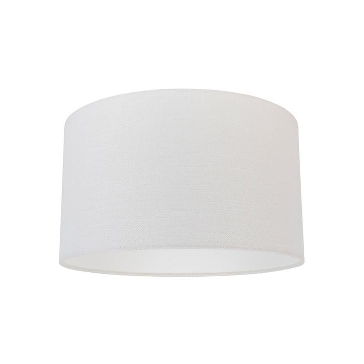 Stoffen lampenkap off-white 35/35/20, Huis en Inrichting, Lampen | Lampenkappen, Wit, Nieuw, Rond, Verzenden