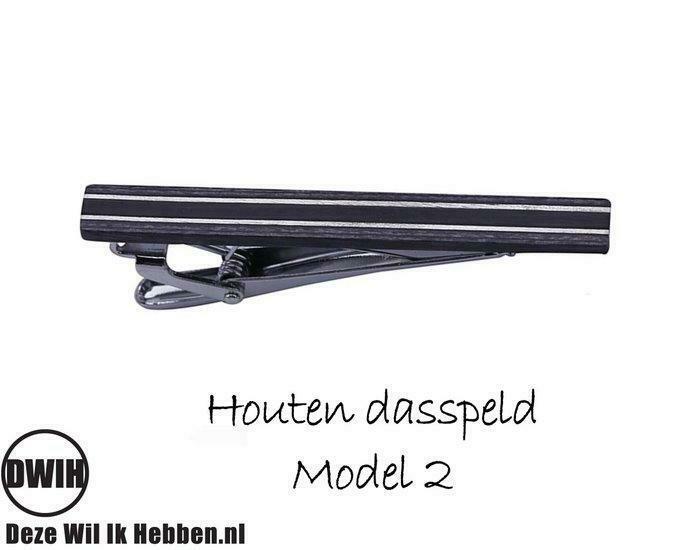 Houten Dasspeld model 2, Sieraden, Tassen en Uiterlijk, Manchetknopen, Verzenden