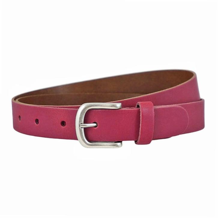 Landley Leren Dames Riem - Leer - 3 cm - Fuchsia - 95, Kleding | Dames, Riemen en Ceinturen, 100 cm of meer, Nieuw, 3 tot 5 cm