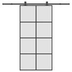 vidaXL Schuifdeur met beslag 102,5x205 cm ESG-glas en, Doe-het-zelf en Verbouw, Deuren en Horren, Verzenden, Nieuw