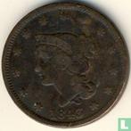 Verenigde Staten 1 cent 1843 (type 2), Postzegels en Munten, Verzenden, Losse munt