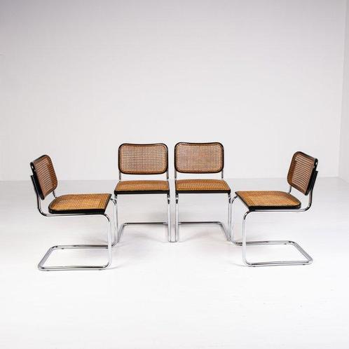 Gavina - Marcel Breuer - Stoel (4) - Cesca - Staal, Weens, Antiek en Kunst, Kunst | Designobjecten