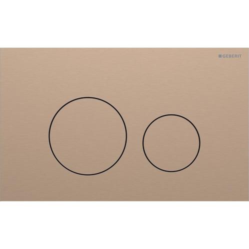 Geberit Drukplaat Sigma 40, 2-toets Round RVS Roodgoud, Doe-het-zelf en Verbouw, Sanitair, Overige typen, Nieuw, Chroom, Ophalen of Verzenden