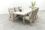 Lagos/Kings verstelbare tuinset voor 6 personen 220x100 cm., Tuin en Terras, Tuinsets en Loungesets, Verzenden, Nieuw, Overige materialen
