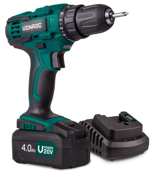 Accuboormachine 20V - 4.0Ah | incl. accu en snellader, Doe-het-zelf en Verbouw, Gereedschap | Boormachines, Nieuw, Verzenden