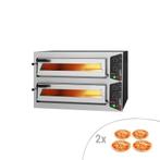 GGM Gastro | Elektrische pizzaoven - 4+4x 25cm - Handmatig |, Tuin en Terras, Pizzaovens, Verzenden, Nieuw, GGM Gastro