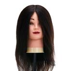 Kappers Oefenhoofd, natuurlijk haar, kleur 1#Gabbiano WZ1, Sieraden, Tassen en Uiterlijk, Uiterlijk | Haarverzorging, Verzenden